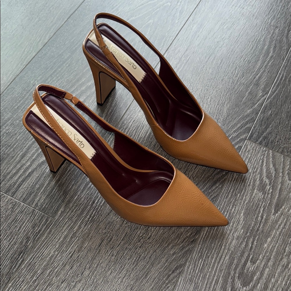 Franco Sarto Tan Heels Classic Pumps